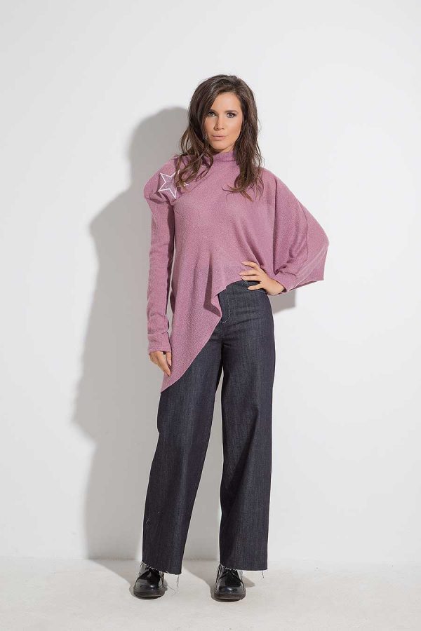 Asymmetric ladies blouse ALETA