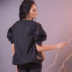 Casual ladies blouse BLACK ROSE