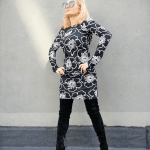 Short ladies dress FLOWER
