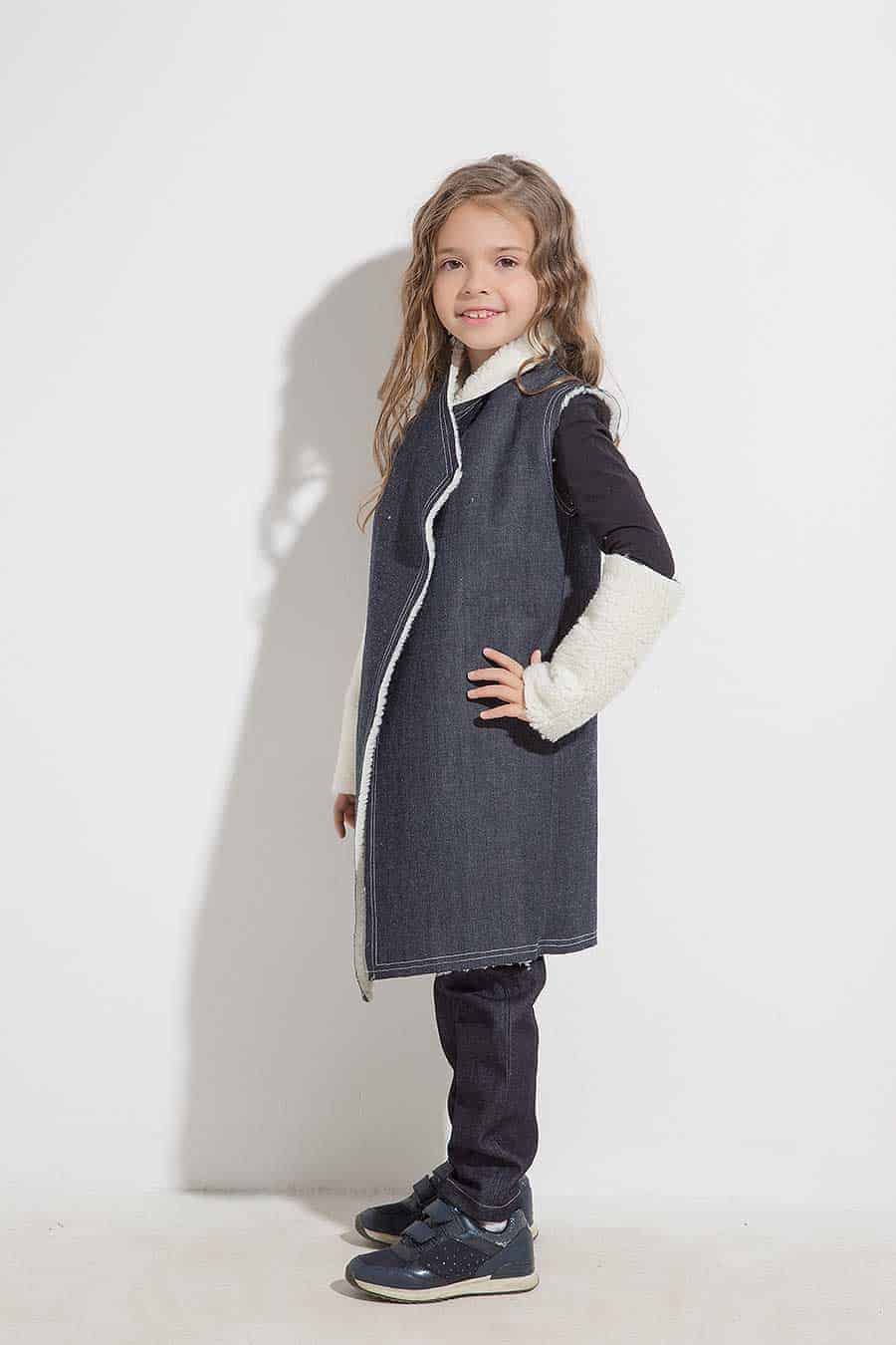 Denim padded vest AVRORA Denim padded vest AVRORA