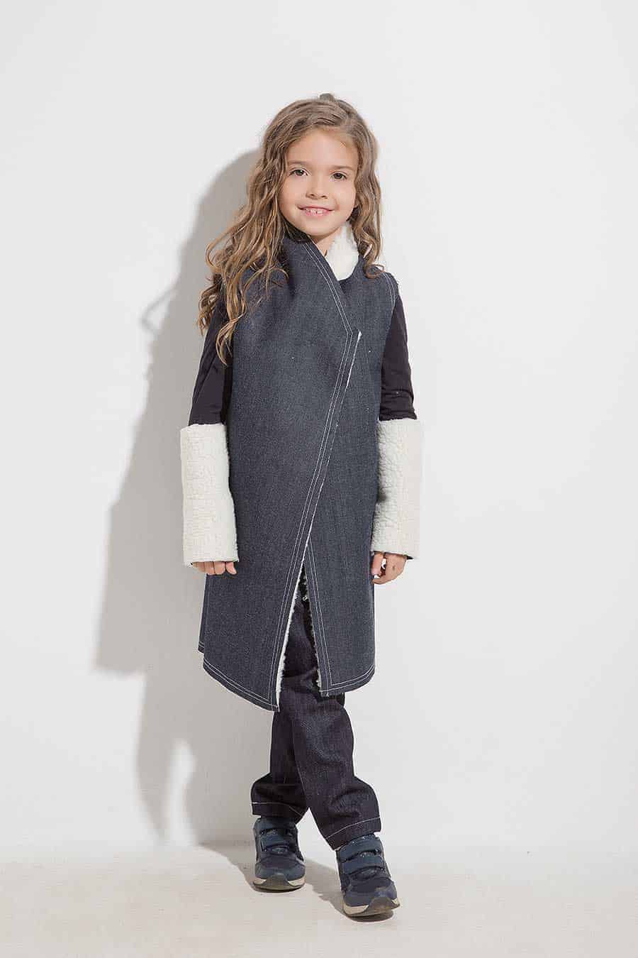 Denim padded vest AVRORA Denim padded vest AVRORA