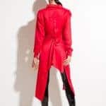 Extravagant long shirt BEAUTY RED