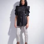 Памучна риза с интересни ръкави LUXURY