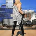 Asymmetric ladies tunic VASSENA