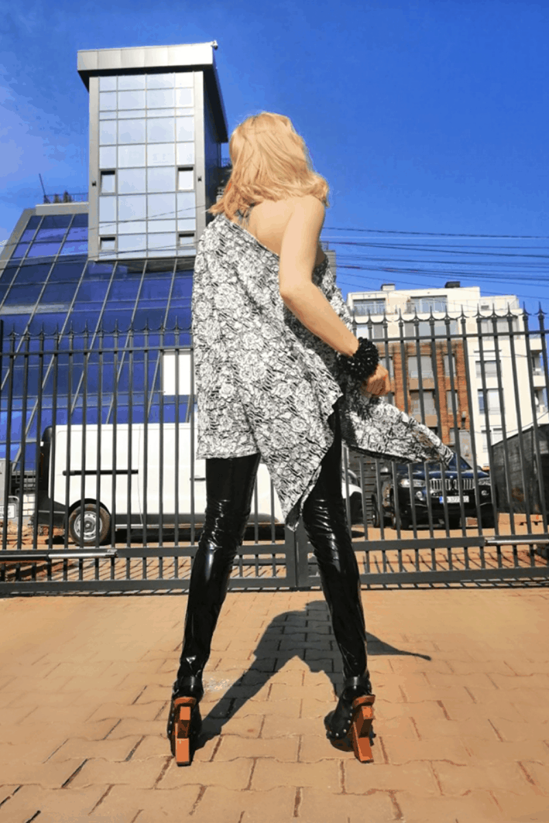 Asymmetric ladies tunic VASSENA Asymmetric ladies tunic VASSENA