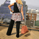 Elegant women’s set PRINT black