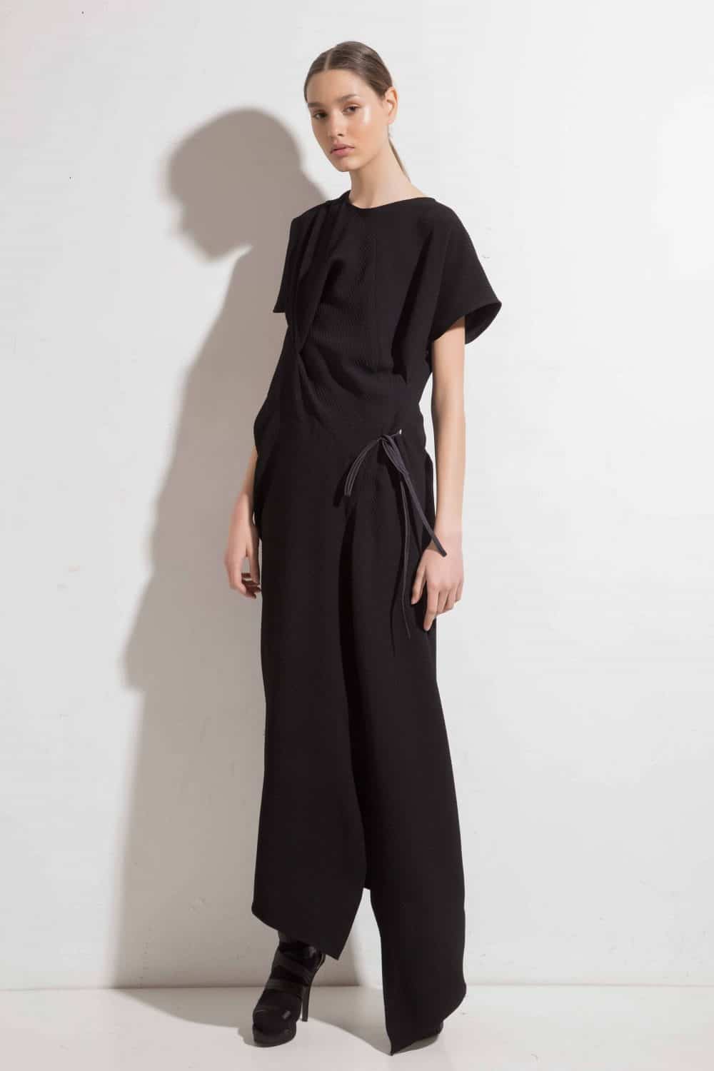 Long asymmetrical dress LIRETTA
