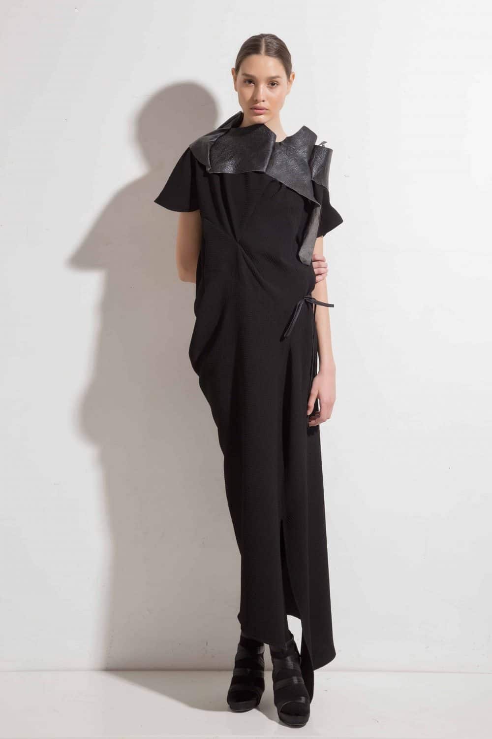 Long asymmetrical dress LIRETTA