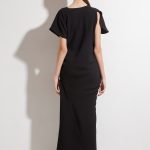Long asymmetrical dress LIRETTA