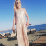 Long ladies dress 1044