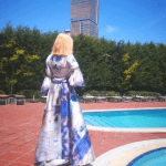 Long ladies dress 1050