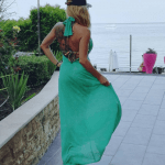 Long ladies dress 1035