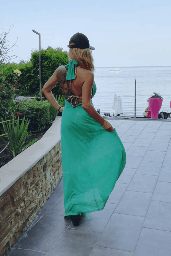 Long ladies dress 1035