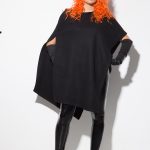 Asymmetrical women’s cloak 1125