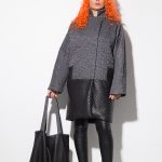 Дамско  сиво палто 1160