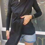 Asymmetric ladies tunic 1086