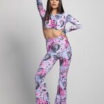 Дамски комплект блузка и панталон -2028