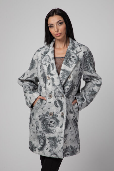 Красиво дамско палто- 3040