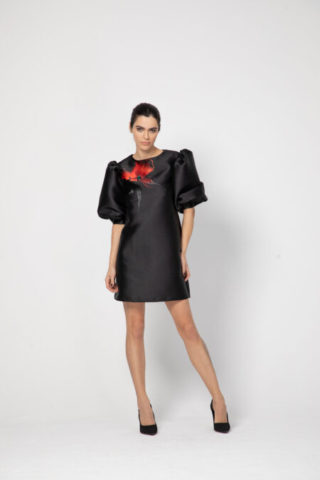 Красива дамска рокля  red poppy- 3213