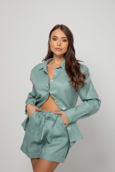 Дамски ленен комплект – 3260